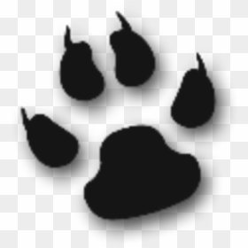 Cat Paw Print Clip Art Free Download - Silhouette Cat Paw Print Png, Transparent Png - cat paw prints png