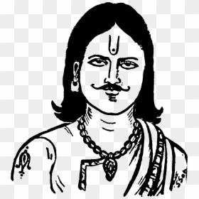 Upendra Bhanja Line Drawing - Kabi Samrat Upendra Bhanja, HD Png Download - lips drawing png