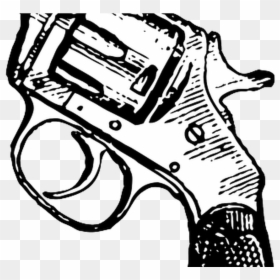 Collection Of Free Pistol Drawing Uzi Download On Ubisafe - Revolver Clip Art, HD Png Download - pistol drawing png
