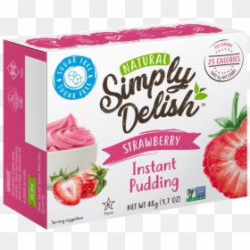 Strawberry Pudding, HD Png Download - bowl of strawberries png