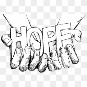 Clipart Hands God - Easy Drawing Of Hope, HD Png Download - hand of god png