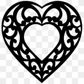 Decorative Heart , Png Download - Clipart Decorative Heart, Transparent Png - decorative heart png