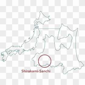 Shirakami Is World Heritage In Japan - Map Of Japan, HD Png Download - world drawing png