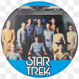Star Trek Entertainment Button Museum - Cast Star Trek The Motion, HD Png Download - star button png