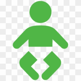 Baby Green - Baby Icon Green Png, Transparent Png - child standing png