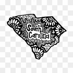 South Carolina Zentangle - Illustration, HD Png Download - zentangle png