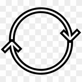 Double Circular Arrows - Icon, HD Png Download - circular arrows png