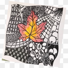 Leaf - Maple Leaf, HD Png Download - zentangle png