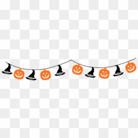 Banderines De Halloween Png, Transparent Png - guirnalda png