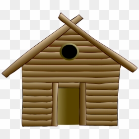 Wood Three Little Pigs Houses, HD Png Download - wood house png