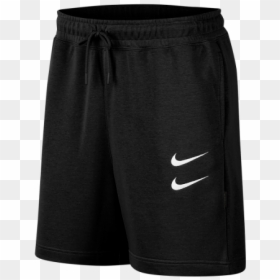 Shorts, HD Png Download - black swoosh png