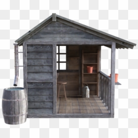 #freetoedit #house #wood #woodhouse #cabin #woodencabin - Shed, HD Png Download - wood house png