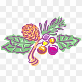 Vector Illustration Of Coniferous Evergreen Fit Tree - Glühwein, HD Png Download - pinecones png