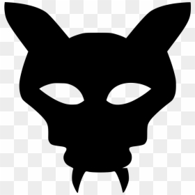 Devil Vampire Mask Bat - Cartoon, HD Png Download - pig mask png