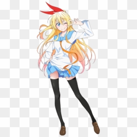 Happy Anime Girl Full Body , Png Download - Nisekoi Anime Characters, Transparent Png - happy anime girl png