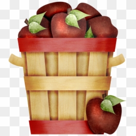 Apples And Plumb Clipart, HD Png Download - apple basket png