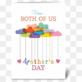 Both Of Us, Cute Mother"s Day Rainbow Greeting Card - Mother's Day Card For Daughter In Law, HD Png Download - cute rainbow png
