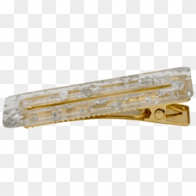 Alligator Clip Resin Hair Barrette - Wood, HD Png Download - wooden ruler png
