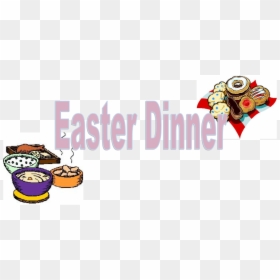 Transparent Religious Easter Clipart - Easter Dinner Clipart, HD Png Download - dinner clipart png
