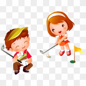 Golf Sport Cartoon Png, Transparent Png - playground clipart png