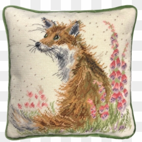 Needlepoint Floral Pillows For Sale, HD Png Download - foxglove png
