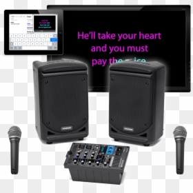 Real Karaoke Machine System 300 Watt - Samson Expedition Xp 300, HD Png Download - karaoke microphone png