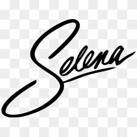 Selena Signature, HD Png Download - camiseta blanca png