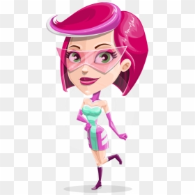 Space Girl Astronaut Cartoon Vector Character Aka Rebecca - Space Cartoon Character Female, HD Png Download - astronaut vector png