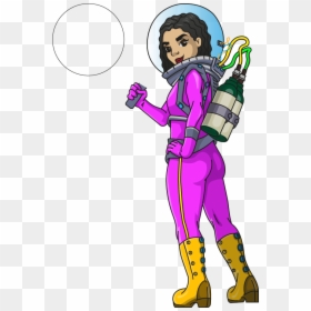 Female Astronaut 3 - Cartoon, HD Png Download - astronaut vector png