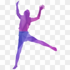 Modern Dance Purple Wallpaper - Jumping, HD Png Download - people jumping png