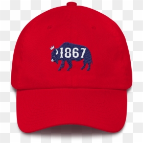 1867bison Printfile Front Image Mockup Front Red, HD Png Download - king hat png