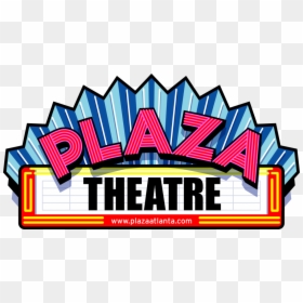 Movie Theatre Clip Art - Plaza Theatre Atlanta Logo, HD Png Download - movie curtains png