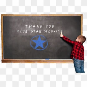 Thank You Blue Star Security - Teacher, HD Png Download - chalk star png