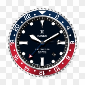Rolex Gmt Master Ii Red Hand Black, HD Png Download - hour hand png