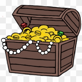 Background Treasure Chest Transparent Cartoon, Hd Png - Simple Cartoon Treasure Chest, Png Download - treasure box png