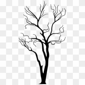 Black And White 2d Tree, HD Png Download - vhv