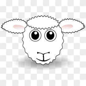 Funny Face White Cartoon - Animal Face Mask Sheep, HD Png Download - sheep head png