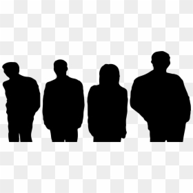 Four Guys Silhouette - 4 Brothers Silhouette, HD Png Download - rock band silhouette png