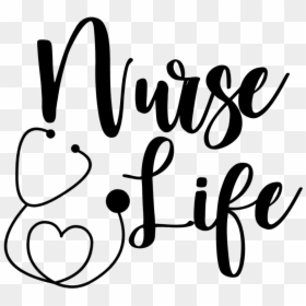 Nurse Life Svg Free, HD Png Download - nurse silhouette png