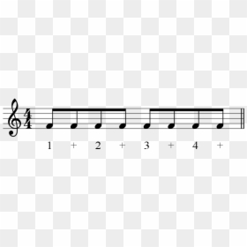 Str 8th Feel-1 - Minor Diatonic Scale, HD Png Download - sixteenth note png