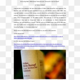 Document, HD Png Download - mein kampf png
