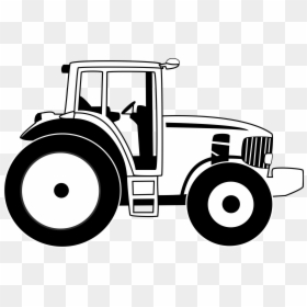 John Deere Tractor Black And White Clip Art - Tractor Clipart Black And White, HD Png Download - tractor clipart png