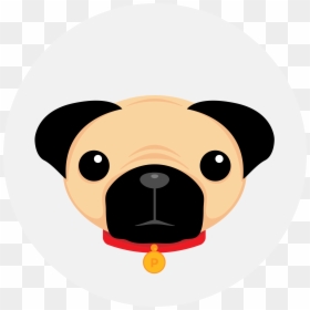 Pug Logo Transparent, HD Png Download - pug vector png