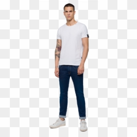 Jeans Shirt Image Hd, HD Png Download - silueta de hombre png