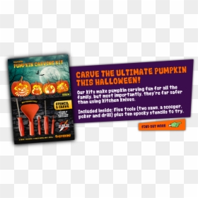 Flyer, HD Png Download - pumpkin carving png