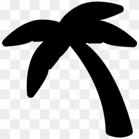 Coconut Tree Standing - Coqueiro Silhouette, HD Png Download - coconut tree vector png