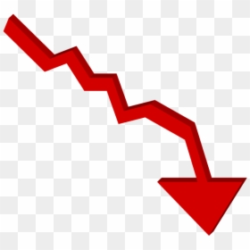 County Unemployment Drops 6% - Red Arrow Png Stock, Transparent Png - stock arrow png