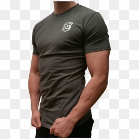 Police T Shirts Gray Thin Blue Line Shirt - Active Shirt, HD Png Download - gray shirt png