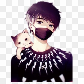 #anime #cat #boy, HD Png Download - anime cat ears png