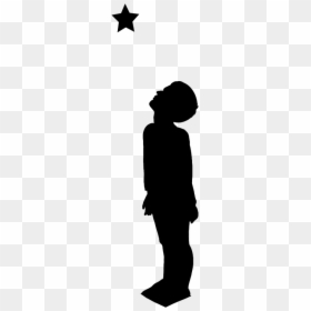 #scsilhouette Ouette #boy #lookingup #people - Silhouette Person Looking Up Transparent, HD Png Download - people looking up png